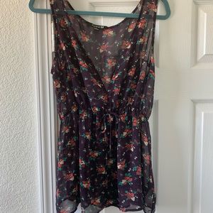 Forever 21 sheer floral top